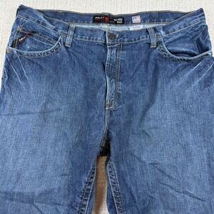 Ariat FR Men's 44x30 M4 Relaxed Fit Bootcut Flame Resistant Denim Blue Jeans
